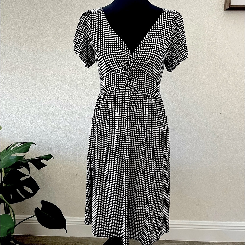 Max Studio Brown Polka Dot Dress